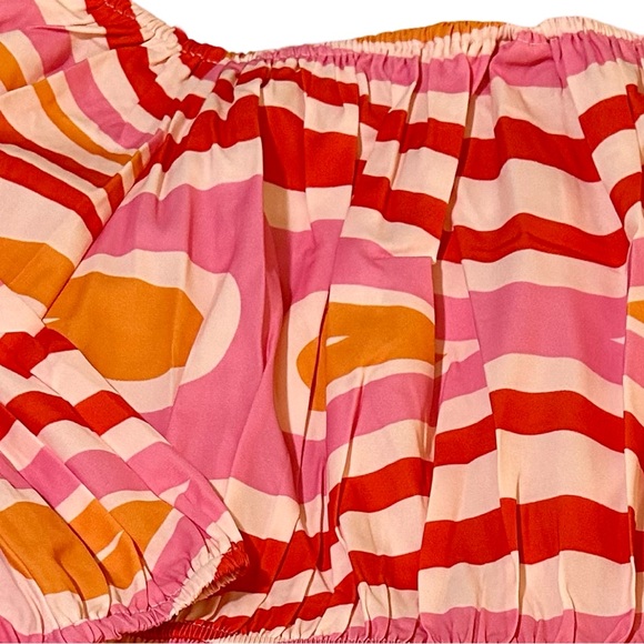 NEW WITH TAGS. EMMA&GRACE MODERN BLOUSE HOT PINK,ORANGE GROOVY PATTERN. 3XL HOT! - Picture 9 of 11